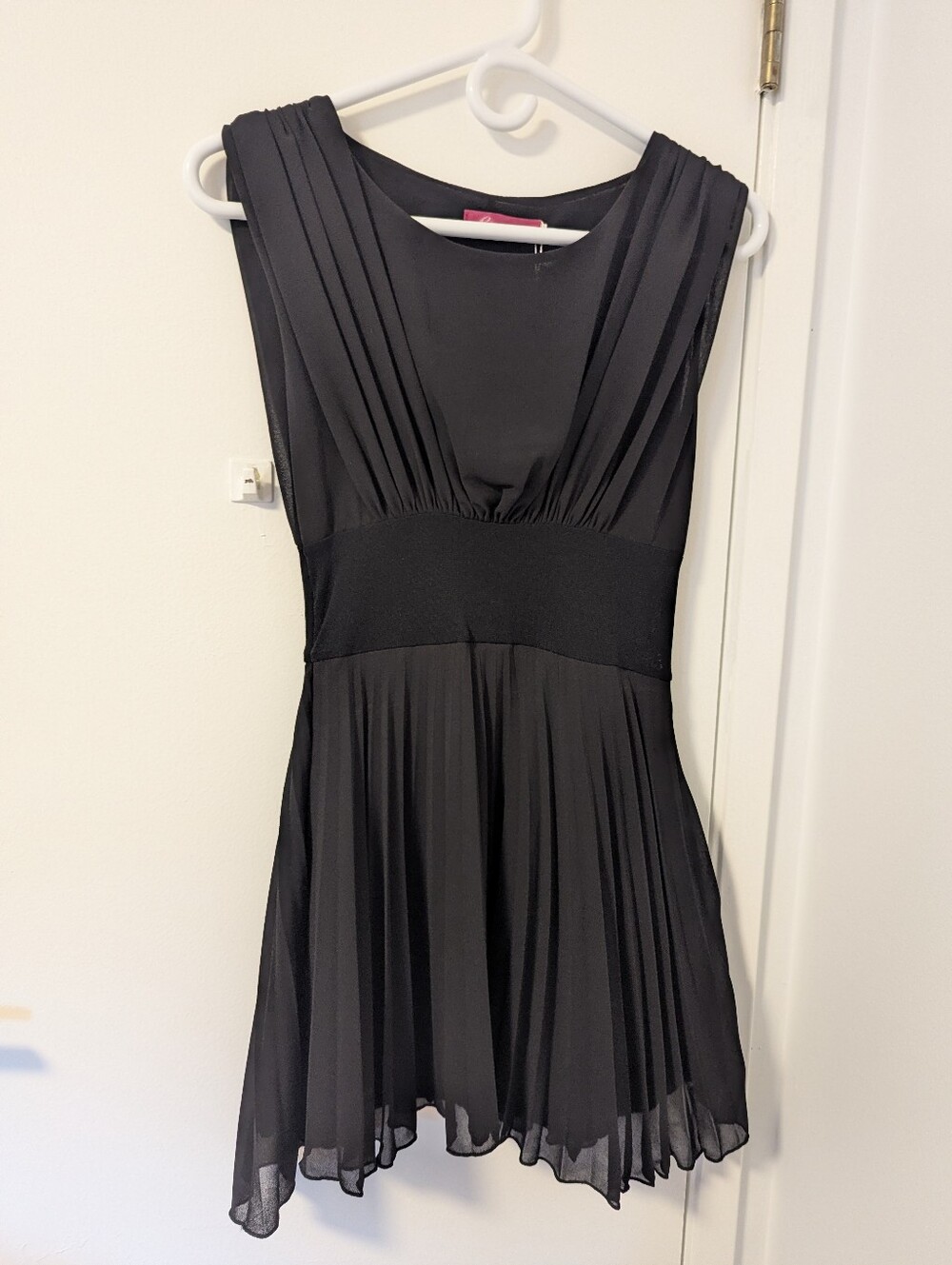 Black Minidress with Mesh Panel Size S